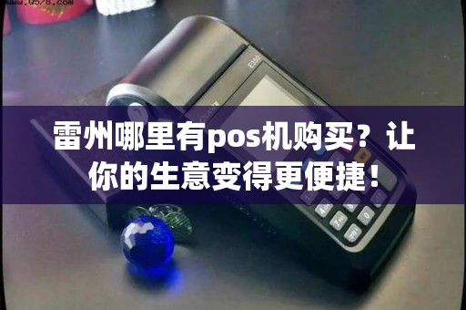 雷州哪里有pos机购买？让你的生意变得更便捷！