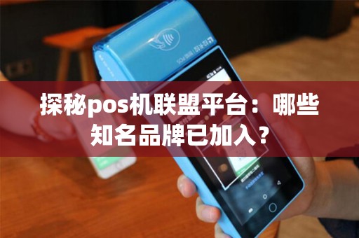 探秘pos机联盟平台：哪些知名品牌已加入？