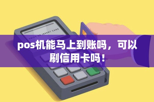 pos机能马上到账吗，可以刷信用卡吗！