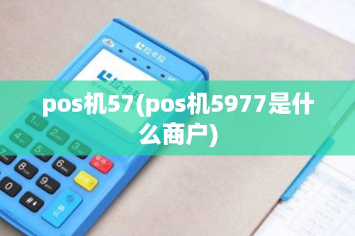 pos机57(pos机5977是什么商户)