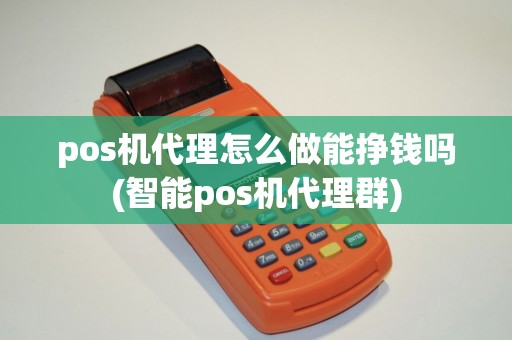 pos机代理怎么做能挣钱吗(智能pos机代理群)