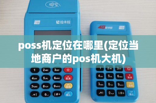 poss机定位在哪里(定位当地商户的pos机大机)