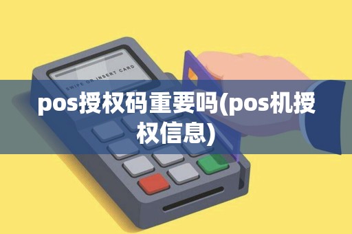 pos授权码重要吗(pos机授权信息)