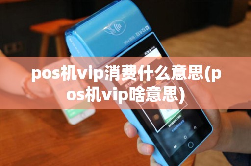 pos机vip消费什么意思(pos机vip啥意思)