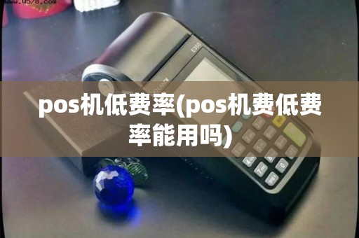 pos机低费率(pos机费低费率能用吗)