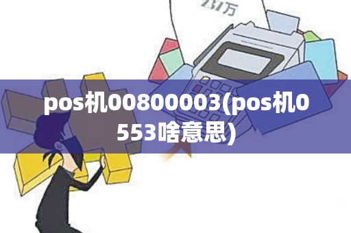 pos机00800003(pos机0553啥意思)