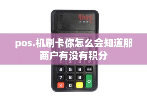 pos.机刷卡你怎么会知道那商户有没有积分