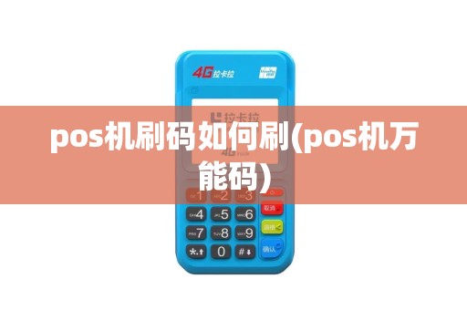 pos机刷码如何刷(pos机万能码)