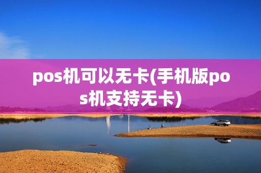 pos机可以无卡(手机版pos机支持无卡)
