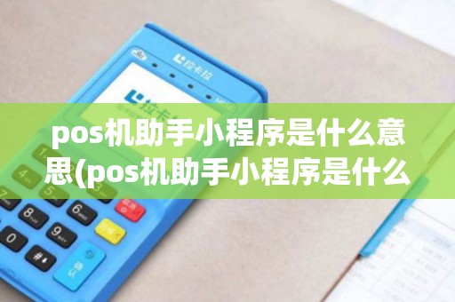 pos机助手小程序是什么意思(pos机助手小程序是什么)
