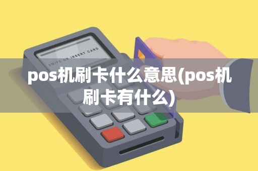 pos机刷卡什么意思(pos机刷卡有什么)