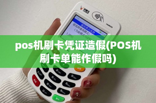 pos机刷卡凭证造假(POS机刷卡单能作假吗)