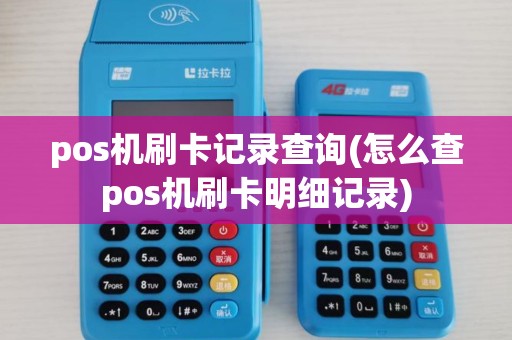 pos机刷卡记录查询(怎么查pos机刷卡明细记录)