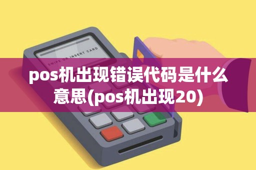 pos机出现错误代码是什么意思(pos机出现20)