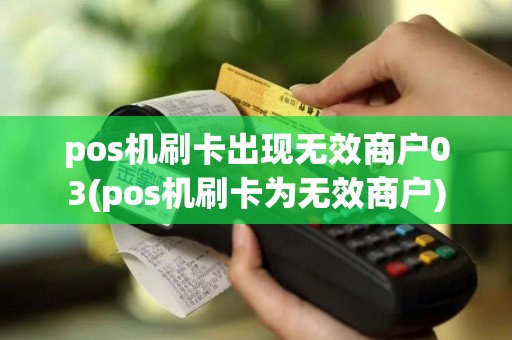 pos机刷卡出现无效商户03(pos机刷卡为无效商户)