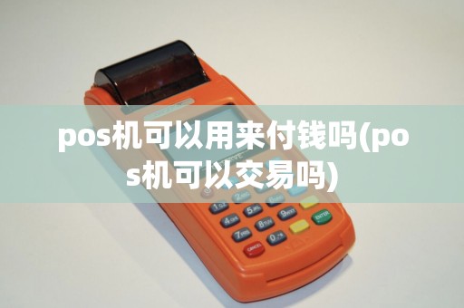 pos机可以用来付钱吗(pos机可以交易吗)