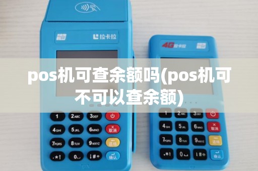 pos机可查余额吗(pos机可不可以查余额)