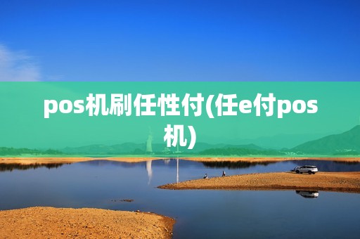 pos机刷任性付(任e付pos机)