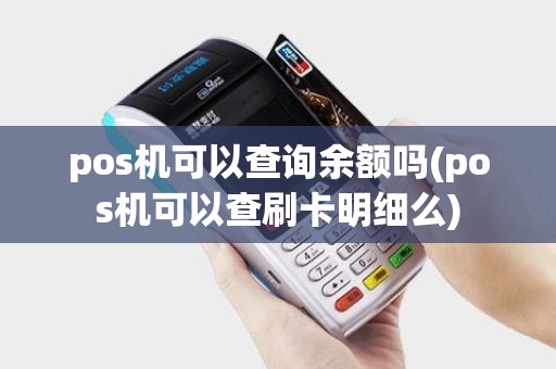 pos机可以查询余额吗(pos机可以查刷卡明细么)