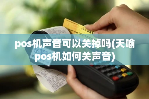 pos机声音可以关掉吗(天喻pos机如何关声音)