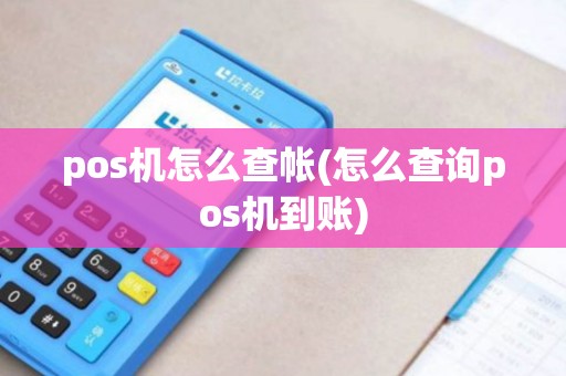 pos机怎么查帐(怎么查询pos机到账)