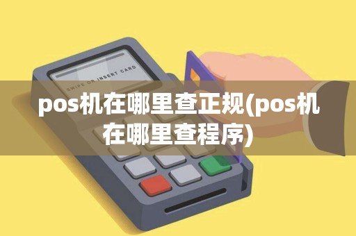 pos机在哪里查正规(pos机在哪里查程序)