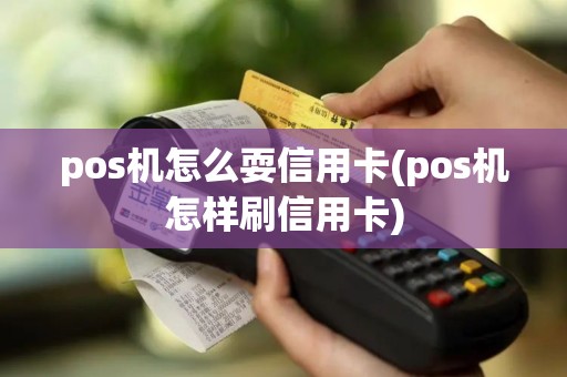 pos机怎么耍信用卡(pos机怎样刷信用卡)