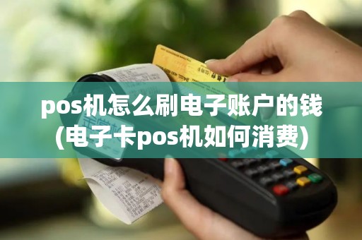 pos机怎么刷电子账户的钱(电子卡pos机如何消费)