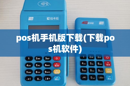 pos机手机版下载(下载pos机软件)