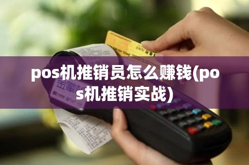 pos机推销员怎么赚钱(pos机推销实战)